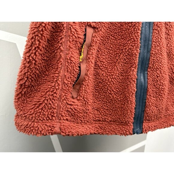 LL Bean Bean’s Sherpa Vest Men's XXL Tall Full Zip Burnt Orange Full Zip - Picture 6 of 16